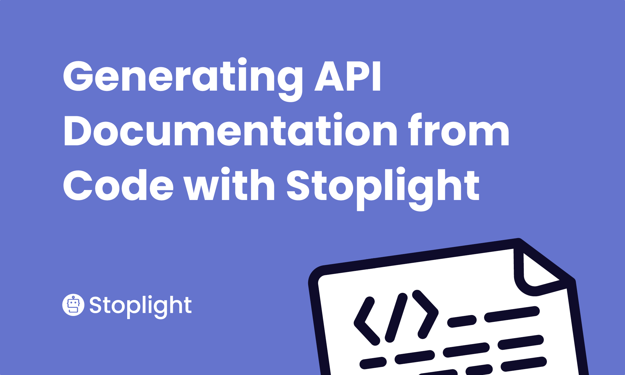 Generating API Documentation from Code with Stoplight