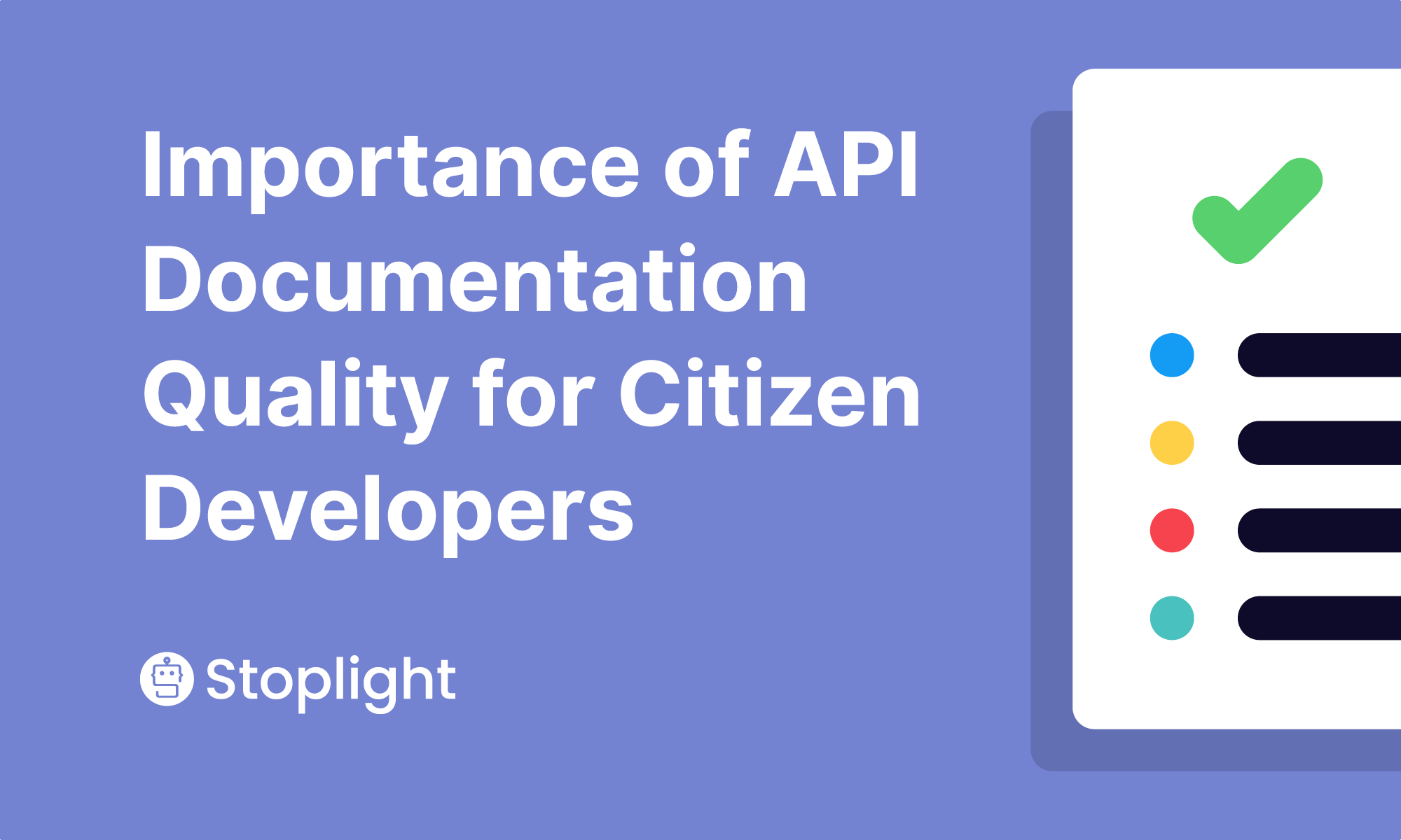 Importance of API Documentation Quality for Citizen Developers